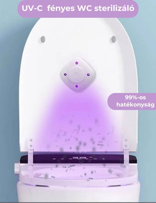 UV-C sugaras WC fertőtlenítő
